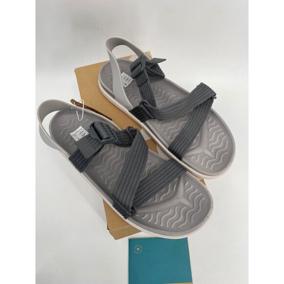 NATIVE ZURICH GRAY SPORT ADJUSTABLE STRAPS UNISEX SIZE M8/W10 PIGEON GREY - Picture 1 of 4